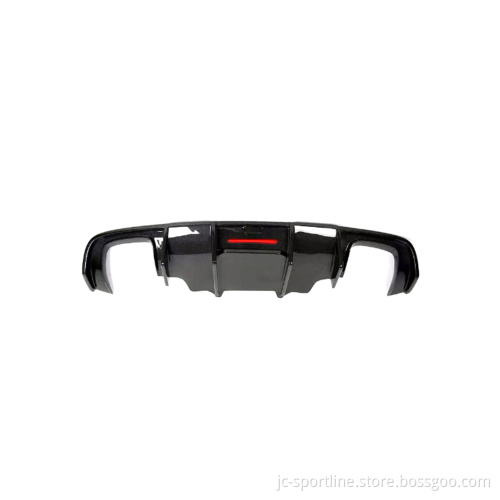 Q5 Carbon Fiber Rear Diffuser Lip with Lamp for Audi Q5 2012-2018